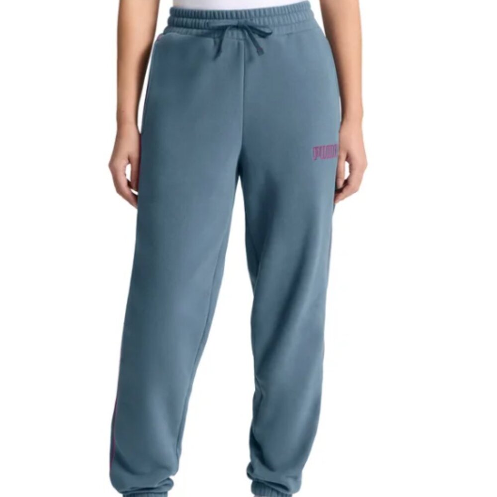 PUMA Women's Fleece Jogger Blue Size XXL